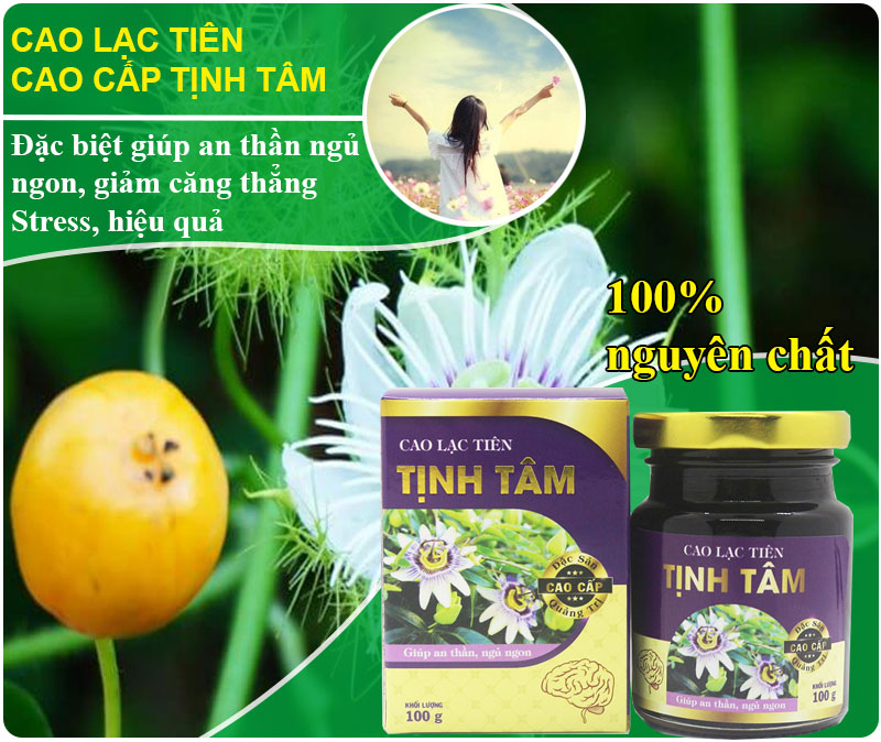 cao lạc tiên tịnh tâm giúp an thần ngủ ngon