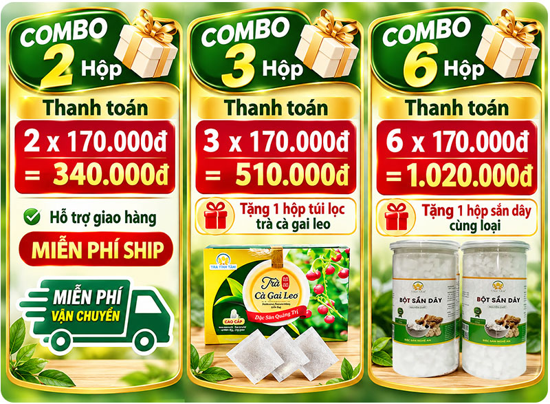 combo uu đãi bột sắn dây