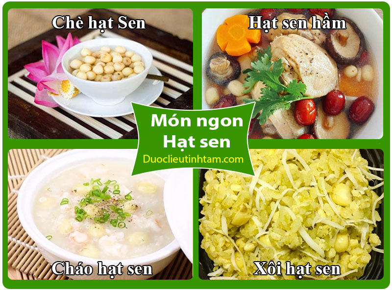 hạt sen huế và các món ăn